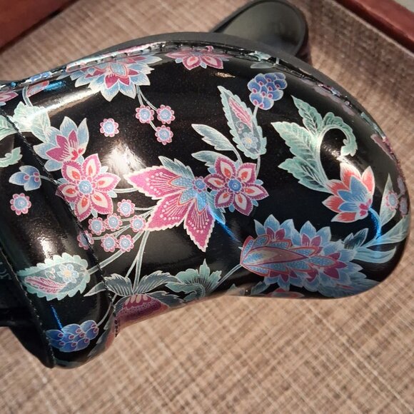 Excellent Dansko XP 2.0 Patent Women's Shoes, Paisley Floral, EUR 37 (US 6.5-7) - Picture 2 of 11